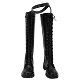 Game Genshin Impact Lyney Black Shoes Boots Cosplay Accessories Halloween Carnival Props